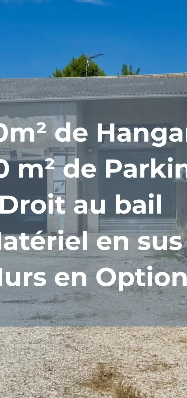 Droit au bail en ZONE ARTISANALE ET COMMERCIALE à eyguières