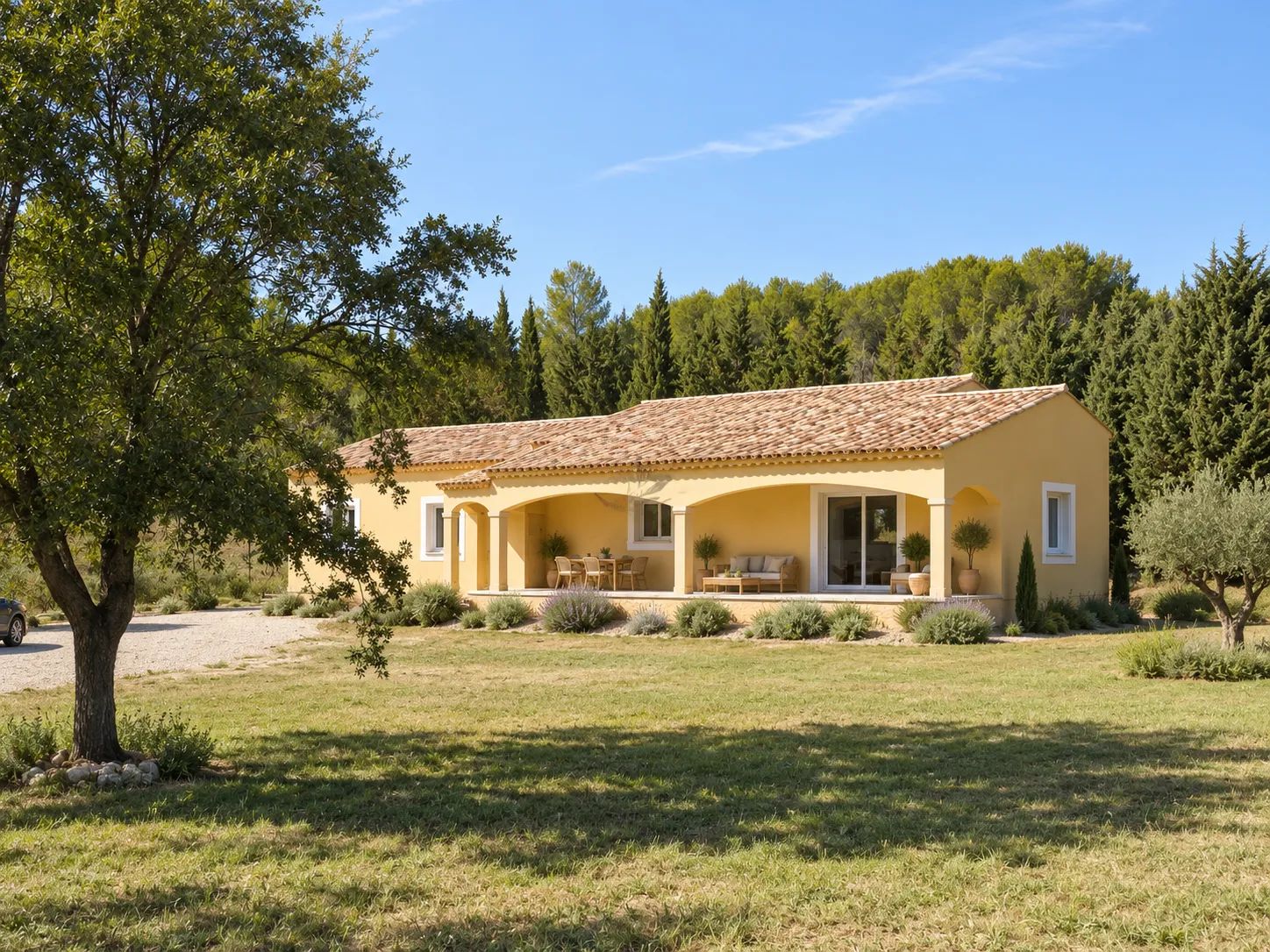 Maison de plain pied de 167 M2 sur 3000 M² de terrain construction traditionnel de 2016  à VENTABREN 