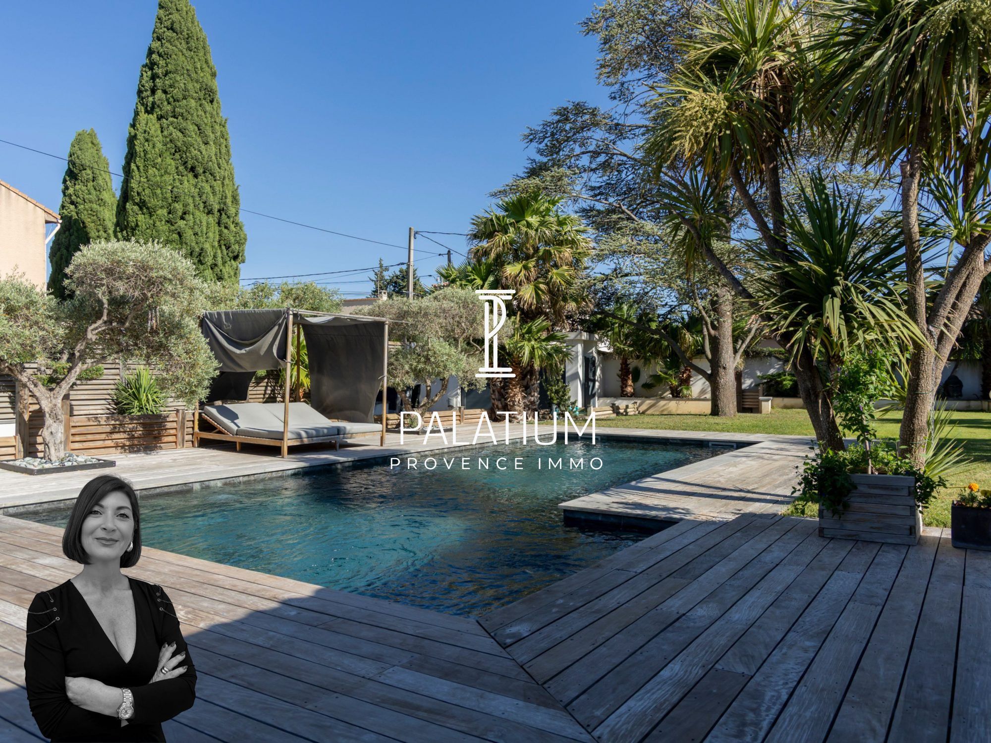 VILLA CONTEMPORAINE, PISCINE, JARDIN PAYSAGE à Pélissanne