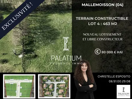 Terrain à Mallemoisson